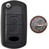 TEKLIGHT COVER + BATTERIA VL2330 KIT RIPARAZIONE Compatibile per Range Rover LAND ROVER Sport LR3 Discovery (con lama HU101) LOGO NON ORIGINALE (COVER LAND ROVER FLIP + BATTERIA VL2330)