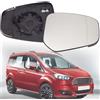 ZONEWD Vetro Specchietto Retrovisore per Ford Tourneo/Transit Courier 2014-2019 2020 2021 2022 2023, Vetro A Specchio Sostituzione Riscaldabile con Piastra di Supporto Auto Accessori,Right