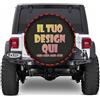 Generic Copriruota di scorta personalizzato il tuo con Foto Testo copri ruota personalizzate Protezioni Impermeabili e Antipolvere per Autotreno Camper Suv Universale, Accessori Auto 14151617