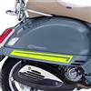Generico Kit 2 adesivi fasce bande decal compatibili con PIAGGIO VESPA GTV 300 GTS 300 GTV250 GTV125 scegli colore Cod.1997 (029 Giallo Fluo)