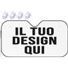Generic Parasole auto personalizzato con Testo Logo copri parabrezza auto personalizzata con 1-4 foto per parabrezza per auto camion furgoni Blanc S