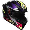AGV K1 S Fastlap Casco, nero/porpora, M (57/58)