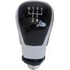 Hguvsjd Pomello Del Cambio Per VW Per Caddy Per Polo Per Tiguan Per Taigo Per T-Roc Per Tarraco 2022 2023 2024 Pomello del cambio da 12 mm Leva del cambio a 5 o 6 velocità Pomello Leva(Sliver 5 speed)