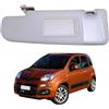 RAEM RICAMBI AUTO Aletta Parasole Grigia Sinistra per PANDA 312 dal 2012 in poi con Specchio e Tasca - Compatibile, Non Originale (Destra - Lato Passeggero)