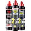 menzerna - Set di polish: "Heavy Cut Compound 400" & "Medium Cut Polish 2500" & "Super Finish 3500"
