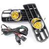 Asudaro Luci Griglia Inferiore Paraurti, Fendinebbia a LED per Auto con Griglia Luce di Guida Fendinebbia Sinistro e Destro Fendinebbia a LED, Telaio, Cablaggio Set Compatibile con Golf 4 MK4 1998-2005