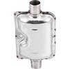 Akozon scarico webasto + Silenziatore Tubo Scarico, Staffa Morsetti Marmitta per Riscaldatore Ebespacher 24mm / 0.94 Pollici Auto