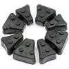 JMP Parastrappi Compatibile con Yamaha XT 660 Z Tenere, XT 660 x, XT550, XT600, XTZ600, MT 03 660, MT03, Virago 250 SET DI 4 PEZZI