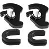 TCMI Kit di clip per portapacchi Sissy Bar con montaggio rotativo staccabile + staffa di montaggio piastra laterale passacavo adatto per Harley Touring Sportster Touring Electra Street Glide Road King