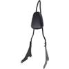 XINQQDC Supporto per lo schienale Schienale passeggero posteriore per moto, Sissy Bar staccabile, adatto per Harley Davidson Sportster XL 1200 dal 2004 in poi Cuscino Schienale Portabagagli