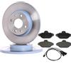 AOQ ORIGINAL QUALITY AOQ-COPPIA KIT DISCHI FRENO + PASTIGLIE ANT. COMPATIBILI CON FIAT 500 1.2 (312) DISCO PIENO diametro 240mm (ANNO FINO A: 05-2015)