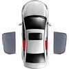 VUXEEKDR Tendine Parasole per Auto, per Dacia for Duster 2024 2025 Finestrino Laterale Anti Zanzara Anti UV Tendine Parasole Finestrino Laterale Auto,C