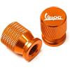 STZYY 2 Pezzi Tappini Gomme Moto Valvole Pneumatici Cappuccio Valvola A Prova di Perdita, per Piaggio Vespa GTS GTV LX 60 125 250 300 Primavera Sprint Accessori