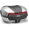 GIVI BAULETTO Monokey System portaoggetti BAULE V58N MAXIA 5 Per Scooter Moto 2 CASCHI 58 litri TOPCASE Posteriore NERO CON CATADIOTTRO ROSSO E QUATTRO COVER VERNICIATE IN COLOR ALLUMINIO