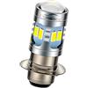 Ruiandsion H6M LED Bulb DC 6V 12V Universal 5730 12SMD 6000K Bianco 600lm LED Lampadina di ricambio per faro moto Fendinebbia DRL Daytime Driving Lamp (confezione da 1)
