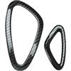 SHIFENG Copertura decorativa per interni dell'auto in ABS per Smart 453 Fortwo Forfour 2015-2020, accessori in fibra di carbonio (2 pezzi, cornice AC pannello strumenti (LHD))