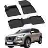 Sahler Tappetini per auto compatibili con Nissan X-Trail E-Power 2022-2026 | 4.5D Premium TPE Gomma Antiscivolo Tappetini per Auto Impermeabile Nero