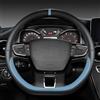 HerfsT Auto Coprivolante per Chery dr 4.0 dr 5.0 dr 6.0 2020-2024, Coprivolanti In Pelle Copri Volante Protezione Antiscivolo Decorazione Interni Accessori,C/Blue