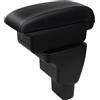 YJYWZH Auto Braccioli Compatibile con Hyundai I10 2007-2019 Bracciolo Scatola Centrale Portaoggetti Interna Nero Appoggio Poggia Braccio Doppio Strato
