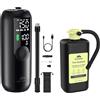 Woowind LP1 Kit Riparazione Pneumatici Emergenza Compressore Aria Portatile 150PSl/10,3 Bar con Sigillante Forature lstantaneo 450ml, Gonfia e Ripara Gomme Auto, Moto. Bicicletta. SUV (LP1 sealant)