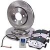 ENVA MADE FOR QUALITY BESTPRICE Set freni asse anteriore incl. dischi freno ventilati Ø 284 mm + pastiglie freno anteriori + contatto di usura, compatibile con BMW Serie 1 (F20), 1 (F21), 2 Cabrio (F23), 2 Coupé (F22, F87)