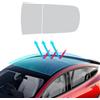 FDAIUN Per Tesla Model 3 2020 2021 2022 2023 2024 8,5 mil TPU PPF solare per finestra per tetto auto, lucernario, autoadesivo, trasparente, accessorio blu ghiaccio