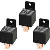 MOCNT 3 Pezzi 12V 80A Auto Relè SPDT 5 Pin Automobile Relè Auto Interruttore Relè Aperto Contatti Relè Camion Elettrico Relè Impermeabile Motociclo Pesante Relè ON OFF