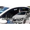 J&J AUTOMOTIVE Deflettori d'Aria per Renault Megane 4 4-Porte Berlina dal 2016, Set da 4 Pezzi, Nero fumé Oscurato Heko