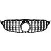 IDENUONA Griglia paraurti anteriore per Mercedes W205 Classe C C200 C300 C43 AMG 2019-2022 nero argento