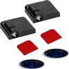 Fyearfly Lampada per Proiettore per Portiera Auto, Lampada di Benvenuto per Portiera Auto a LED Professionale, Elegante, Luminosa, Senza Cablaggio, Accessori per Auto (Tipo 2)