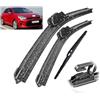 Autopixl Kit spazzole tergicristallo anteriore e posteriore compatibile con Kia Rio 4 2017-2023 Spazzole antipioggia parabrezza parabrezza 24+16+11