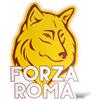 erreinge Sticker Forza Roma LUPA Ultras Adesivo Sagomato in PVC per Decalcomania Parete Murale Auto Moto Casco Camper Laptop - cm 30
