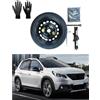 D'ANGELO 1988 Kit Ruotino di Scorta 16 compatibile con Peugeot 2008 (2013-2018) con Cric, Chiave, Guanti e Sacca 125/80r16