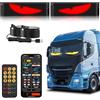 Rubu22a 2 luci Devil Eyes per Cars IP65, impermeabili, a LED per auto, camion, con controllo APP e telecomando per auto (6,8 x 2,7 pollici)
