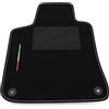 Somer Car Tappetino Auto SOLO LATO GUIDA 1pz compatibile con Peugeot 308 2ª serie 2013-2021 | 1 tappeto su misura in moquette, bandiera Italia