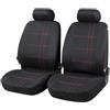 Walser coprisedili compatibili con volkswagen fox 2005-2011 13424 nero rosso fodere auto
