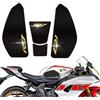 DFFMQSJ Adesivi per Protezione Serbatoio Carburante Laterale per Moto Decalcomania Antiscivolo Grip Ginocchio Gas Traction Pad Tankpad Compatibile con Yamaha YZF R7 YZFR7 R7 2022 2023, (Yellow)