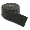 NGHSDO Bende Termiche Moto Nero moto nero 1.6mm x 5cm x 5m roll roll nero titanio header termico di scarico termico tubo wrapper nastro di calore + cravatte in acciaio inox kit w / 6 cinghie 1
