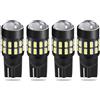 QAUBEN 194 Lampadina LED Lente per proiettore 175 168 2825 W5W T10 Wedge 3014 Luci SMD Indicatore laterale auto Mappa interna Cupola Tronco Luci di cortesia 6000K Bianco 12V-24V (confezione da 4)