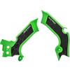 Acerbis 0023693.377 COPPIA PROTEZIONI TELAIO X-GRIP KAWASAKI KXF 450 2019 VERDE NERO