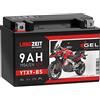 LANGZEIT Batterien LANGZEIT YTX9-BS batteria moto 12V 9Ah 50812 CTX9-BS ETX9-BS GTX9-BS senza manutenzione