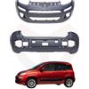 RICAMBYCAR Paraurti con Primer da Verniciare, Compatibile con Fiat Panda (319) dal 2012 in poi (Coppia)