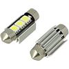 CARALL 24V Lampada Led Siluro Canbus T11 C5W 36mm 3 SMD 5050 Bianco Con Dissipatore Alluminio Per Camion Bus Barca