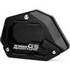 Modeer Per BMW R1250GS Adventure 2018-2023 (Non per veicoli abbassati) Moto Supporto CNC Prolunga Piastra Cavalletto Cavalletto Laterale Pad r 1250 gs adv r1250gsa Accessori (Nero)