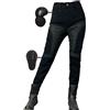 SHUOJIA Pantaloni Moto Uomo/Donna Con Protezione Lavoro Racing - Jeans Cargo Pantaloni Moto Motocross Elastici Estivi Con 4 Paia Di Imbottiture Protettive (Upgrade-Armor,M)