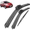 ZYMEN Spazzole Tergicristallo Kit Set Spazzole Tergicristallo Anteriori E Posteriori per Nissan Micra March K13 2010-2015 21+14+12 Spazzola Tergicristallo Anteriore