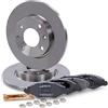 BESTPRICE ATP BESTPRICE Set freni asse anteriore incl. dischi freno pieni Ø 247,5 mm + pastiglie freno anteriori, compatibile con PEUGEOT 206 Hatchback (2A/C), 206 Notchback, 206 SW (2E/K), 206 Van