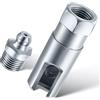 Jawfait Accoppiatore di grasso ad angolo retto 90 gradi Push-Fit scanalato grasso raccordo con filettatura NPT da 1/8 scanalato standard accoppiatore grasso strumento di montaggio per grasso