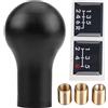 Qalvona Pomello Cambio 5 Marce, Manopola Cambio Manuale Auto, Compatibile Lancer V3 EVO, Materiale Resistente e Facile Installazione - Design Ergonomico, Sostituzione Perfetta (Nera)
