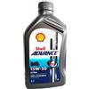 Motocar Olio motore moto Shell Advance Ultra 15W50 4T API SM/JASO MA2-4 LITRI